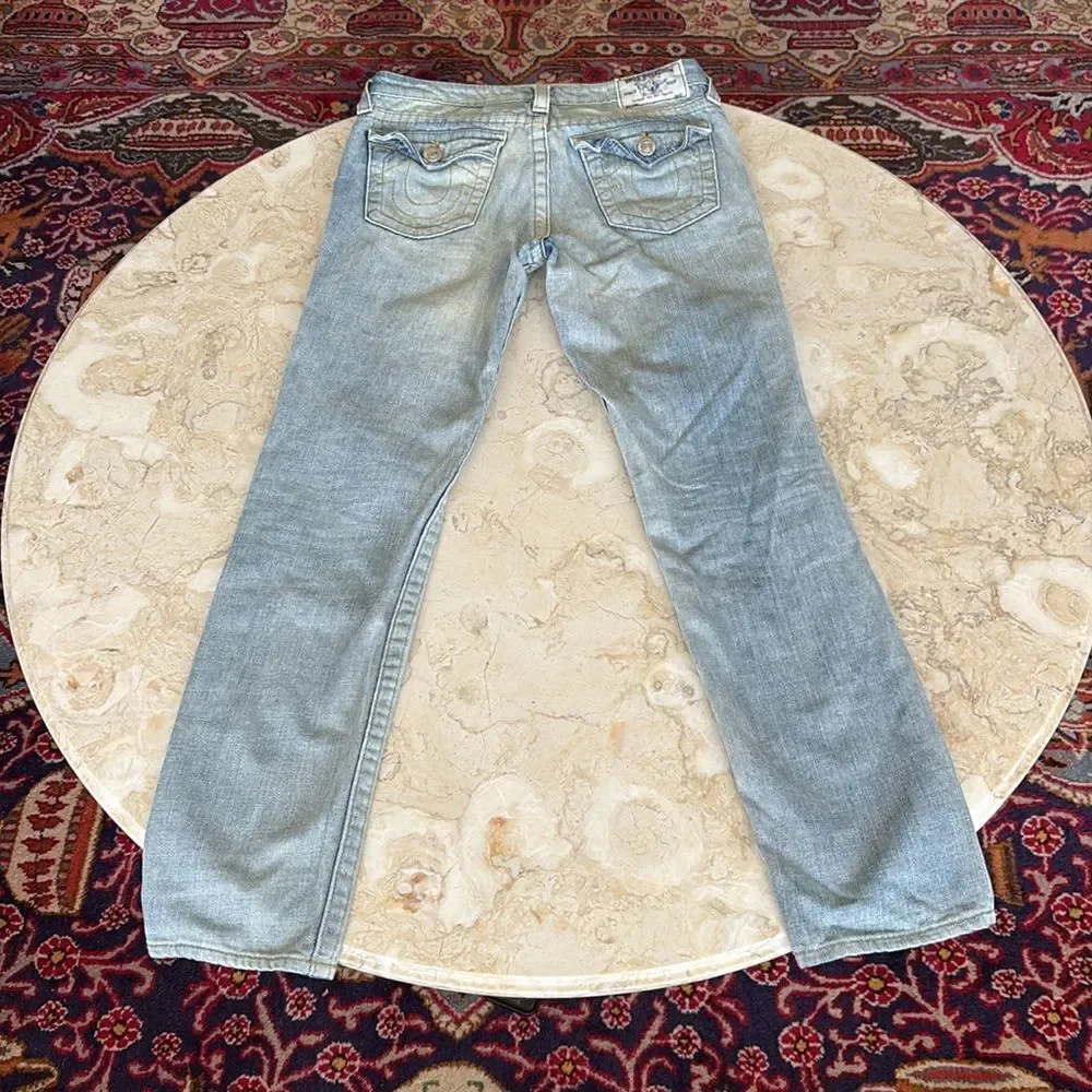 True Religion Halle Flap Pocket Skinny Fit 100% Cotton Jeans - Picture 8 of 12